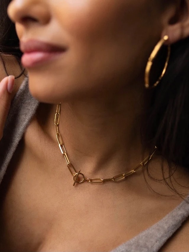 Paperclip Chain Necklace 3