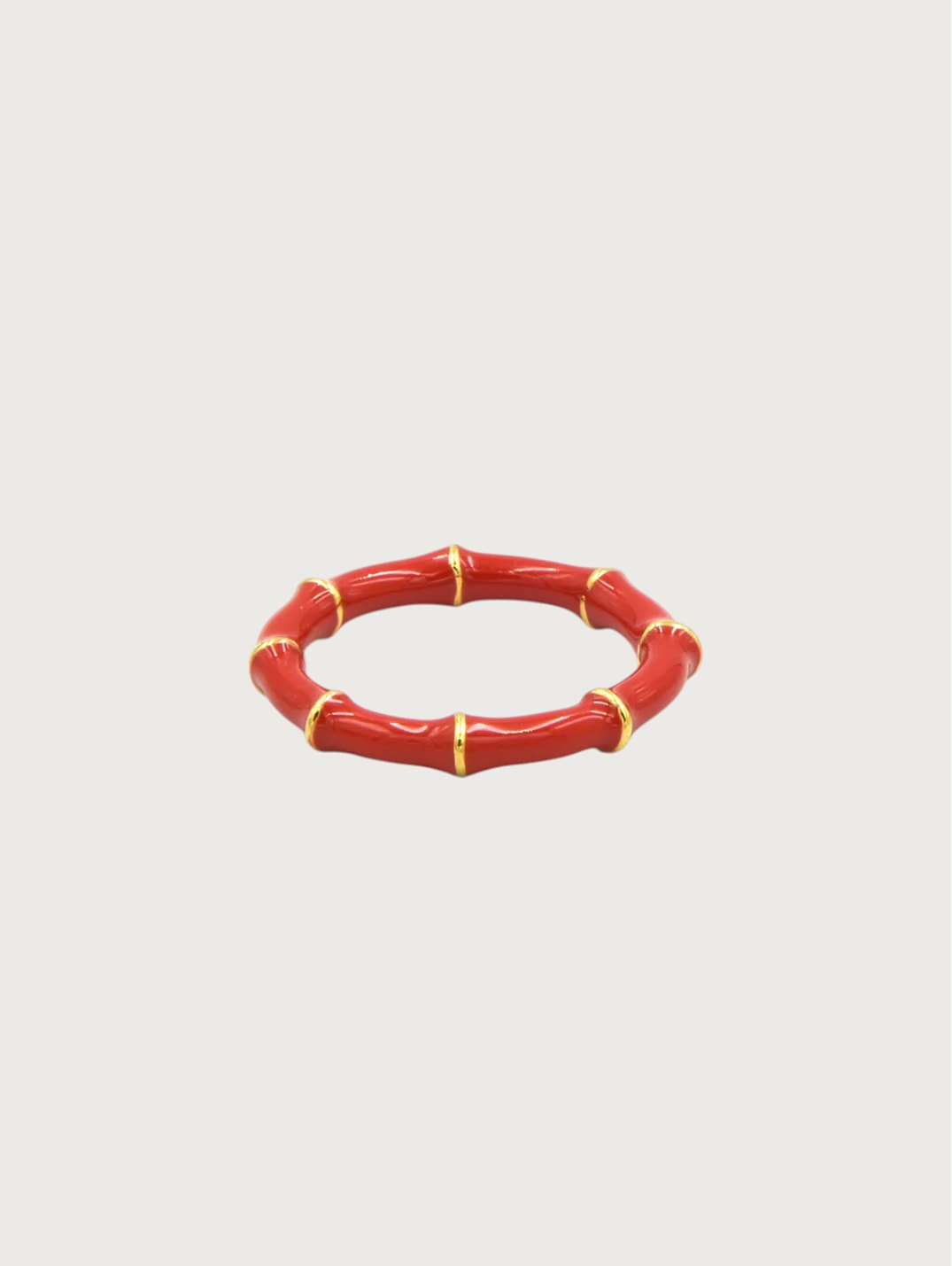 Bamboo Resin Bangle Ring