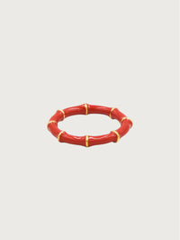 Bamboo Resin Bangle Ring