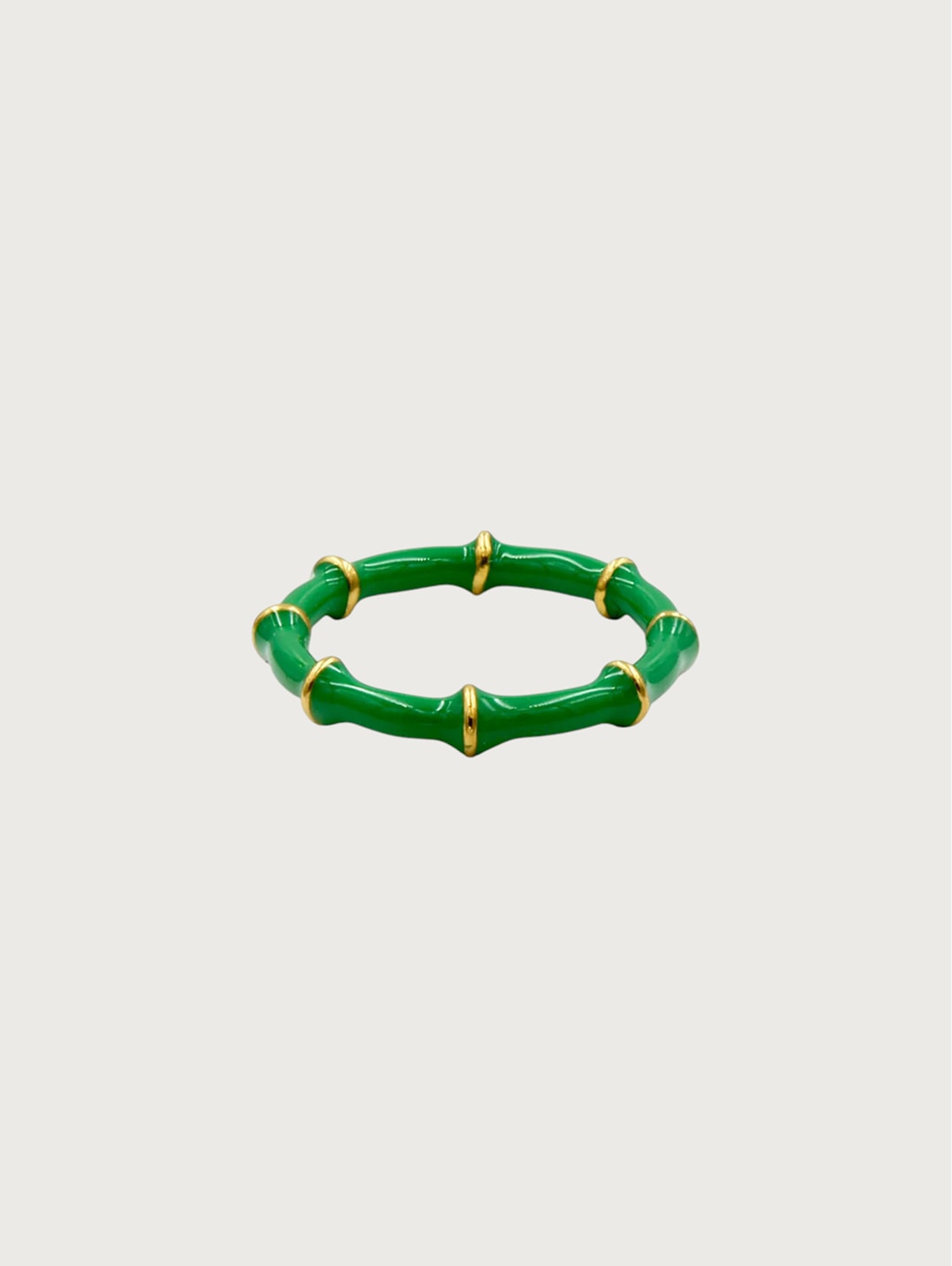 Bamboo Resin Bangle Ring