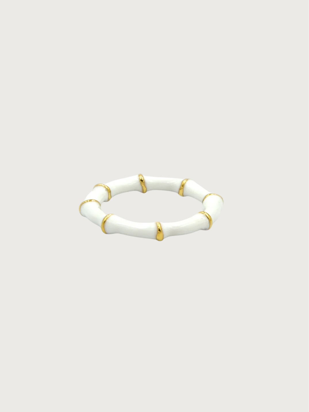 Bamboo Resin Bangle Ring 7