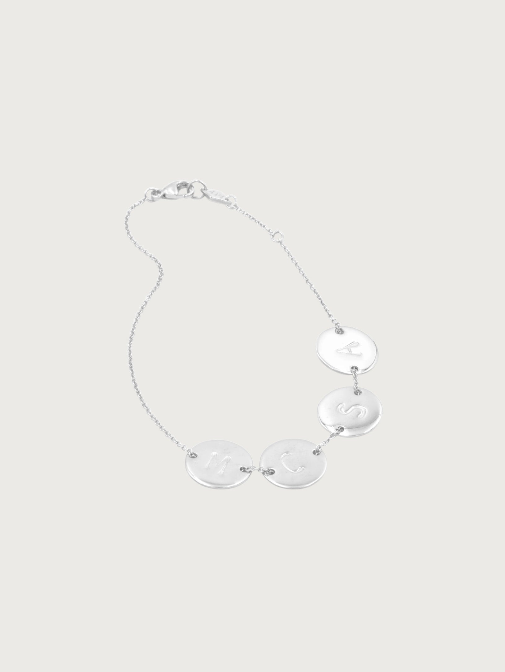 Initial Medallion Bracelet