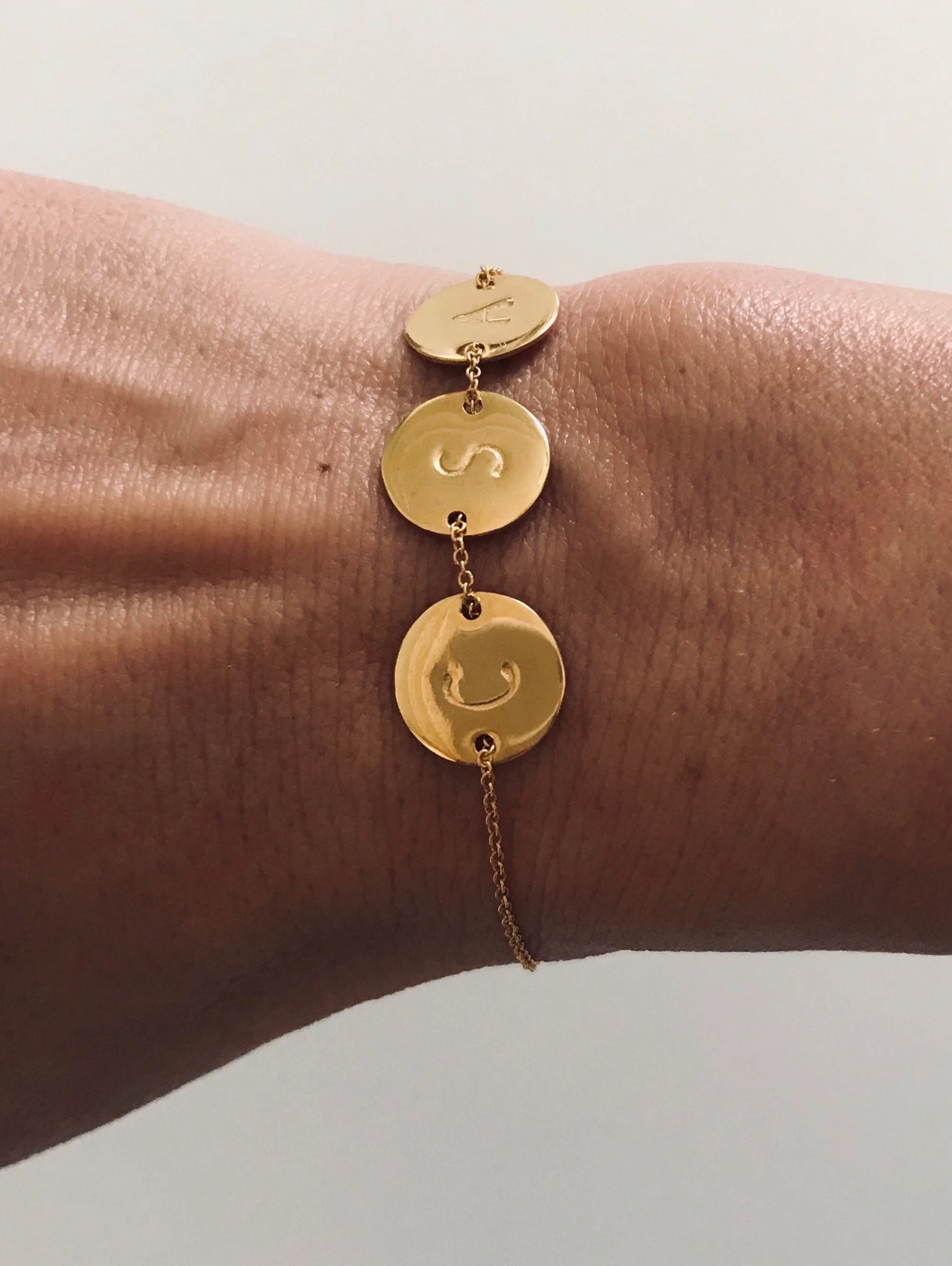 Initial Medallion Bracelet 4