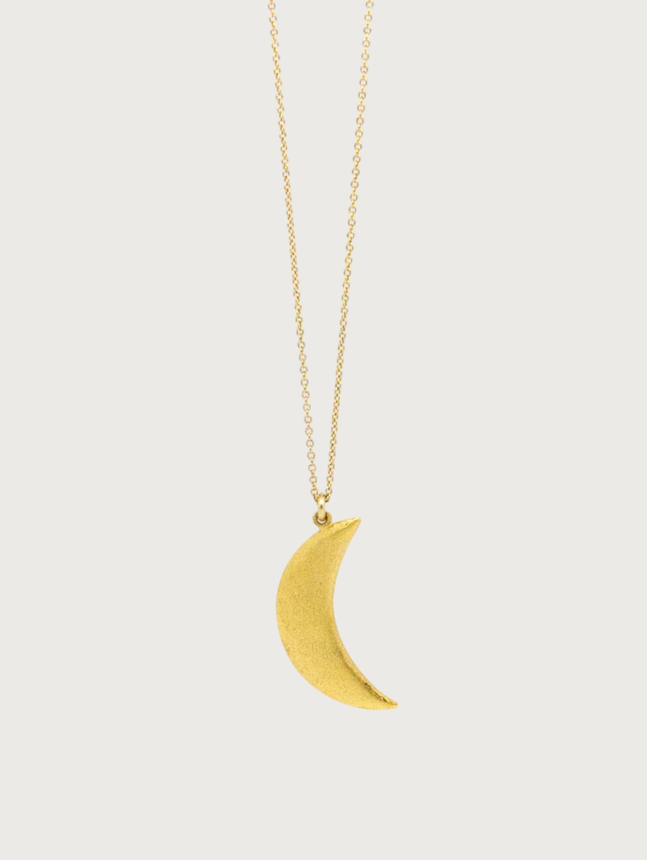 Crescent Moon Pendant Necklace