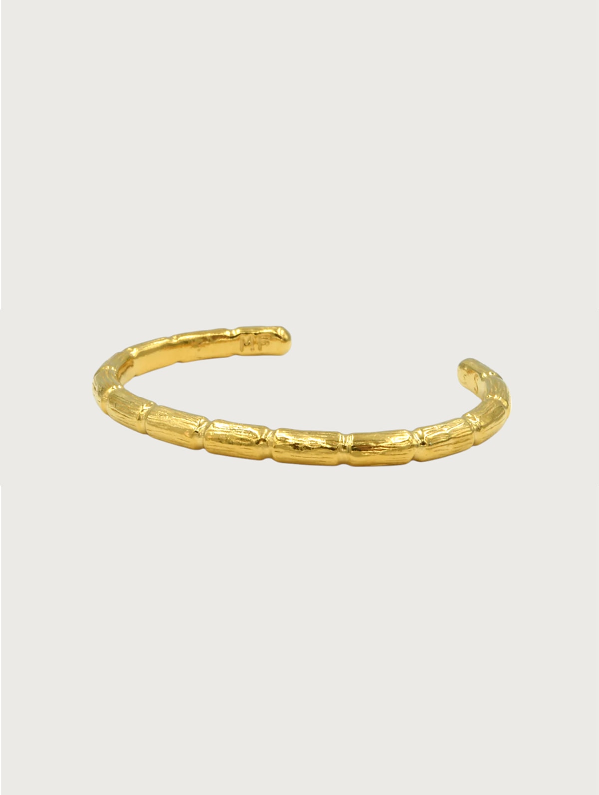 Textured Bamboo Cuff Bracelet