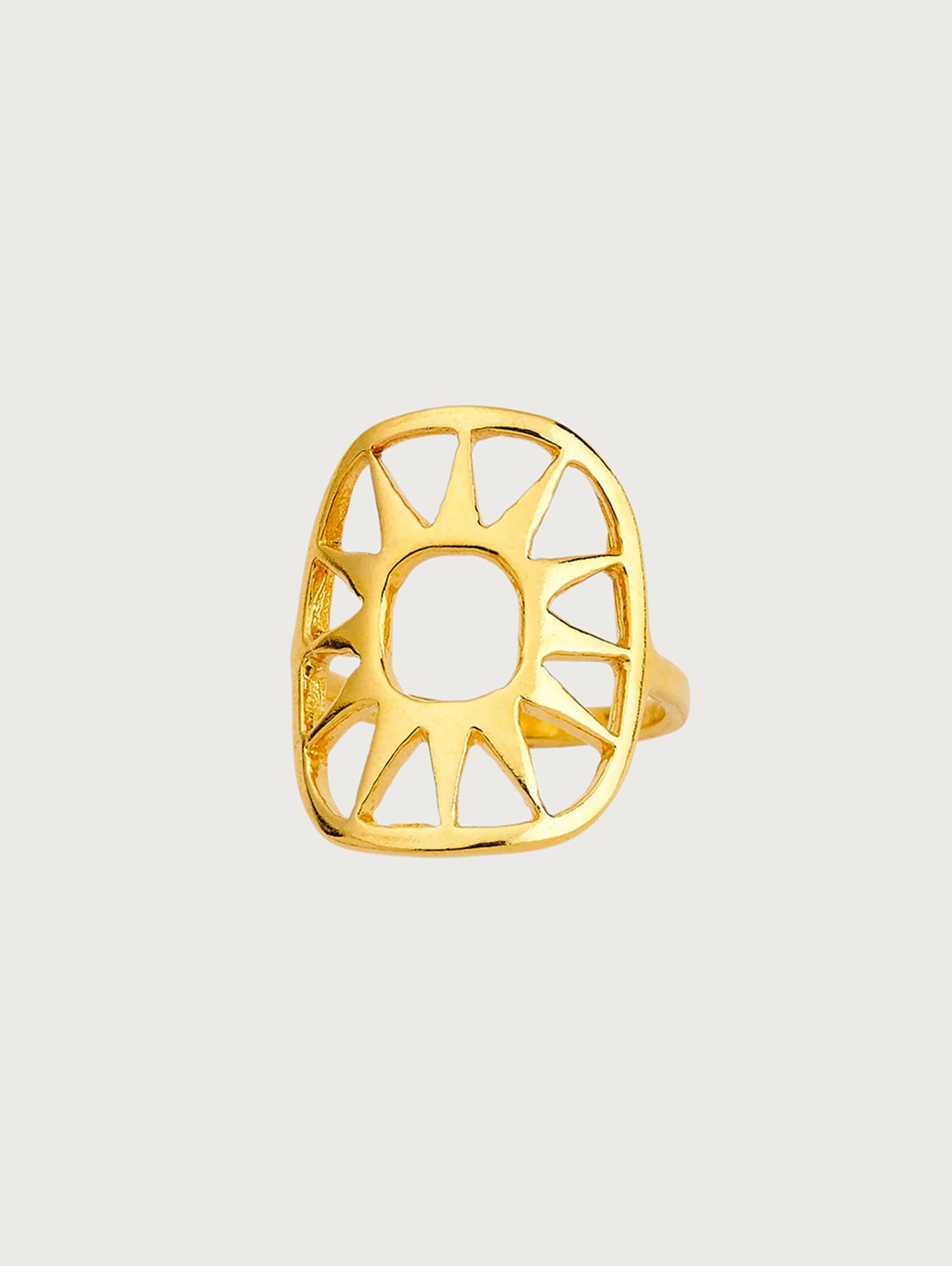 Openwork Sunburst Ring