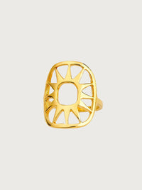 Openwork Sunburst Ring
