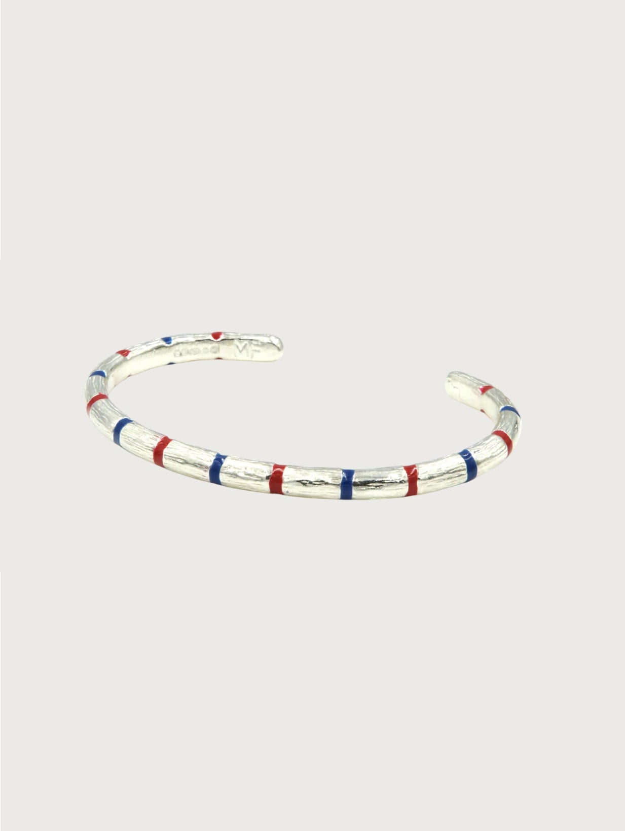 Striped Bamboo Cuff Bracelet 8