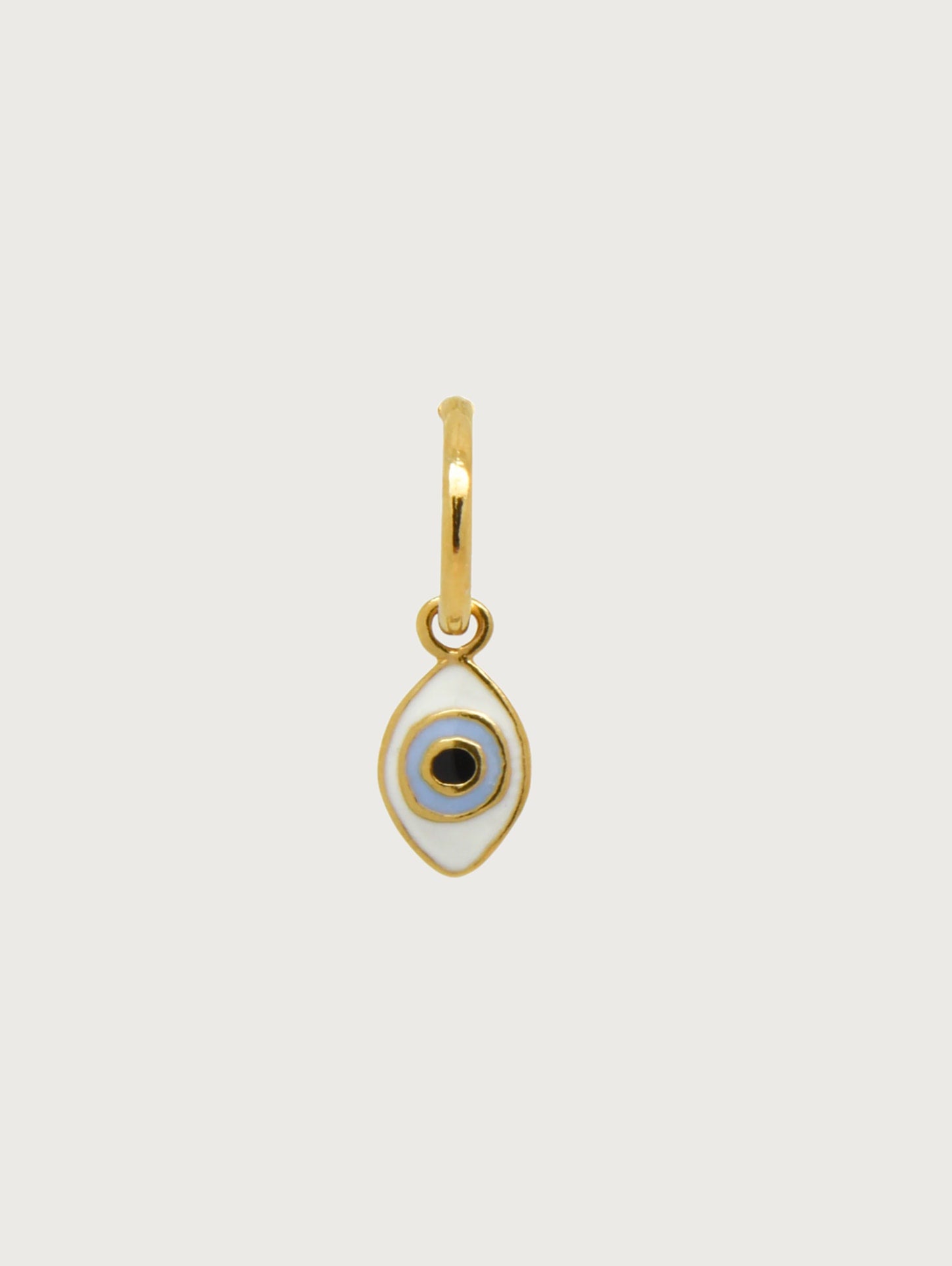 Evil Eye Charm Hoop