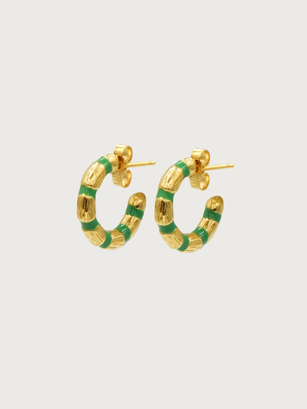 Textured Bamboo Hoops