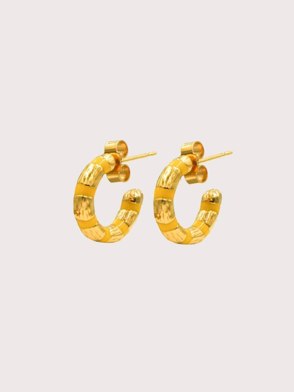 Textured Bamboo Hoops 4