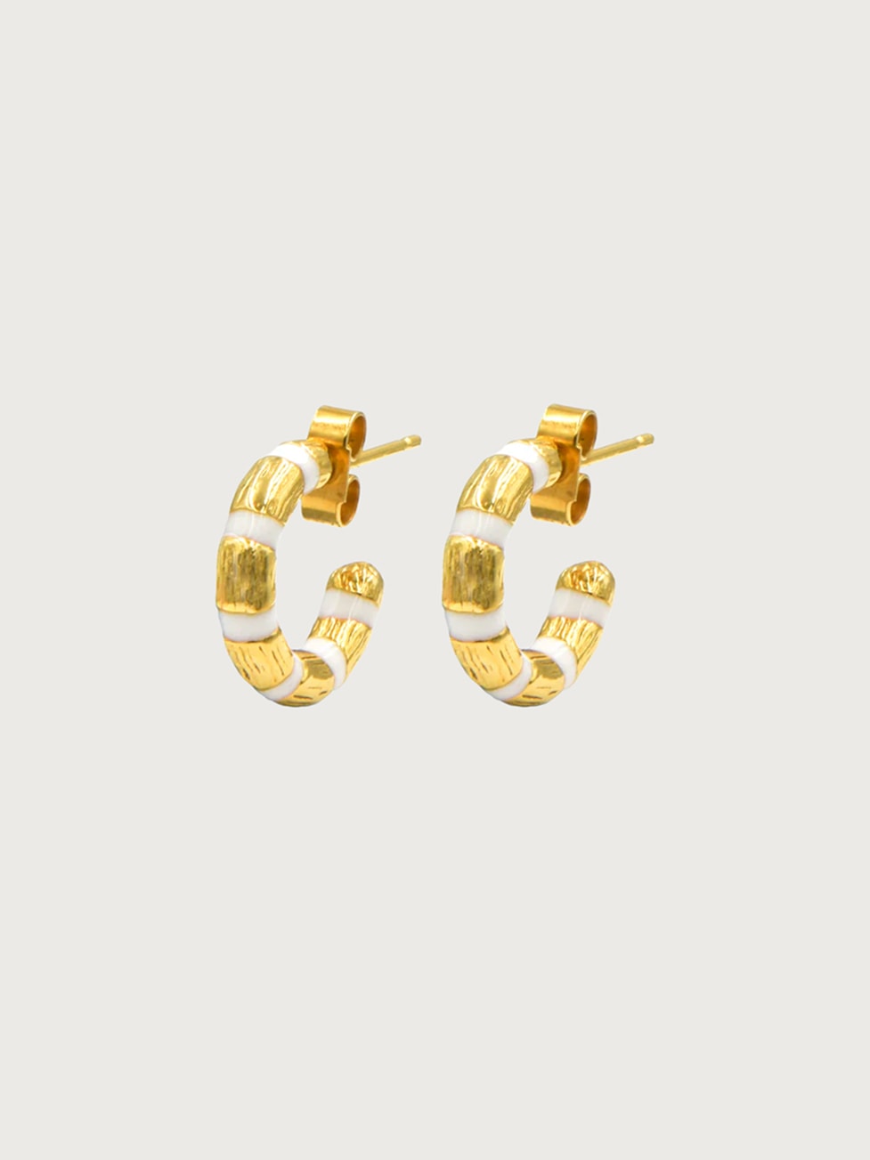 Textured Bamboo Hoops 5