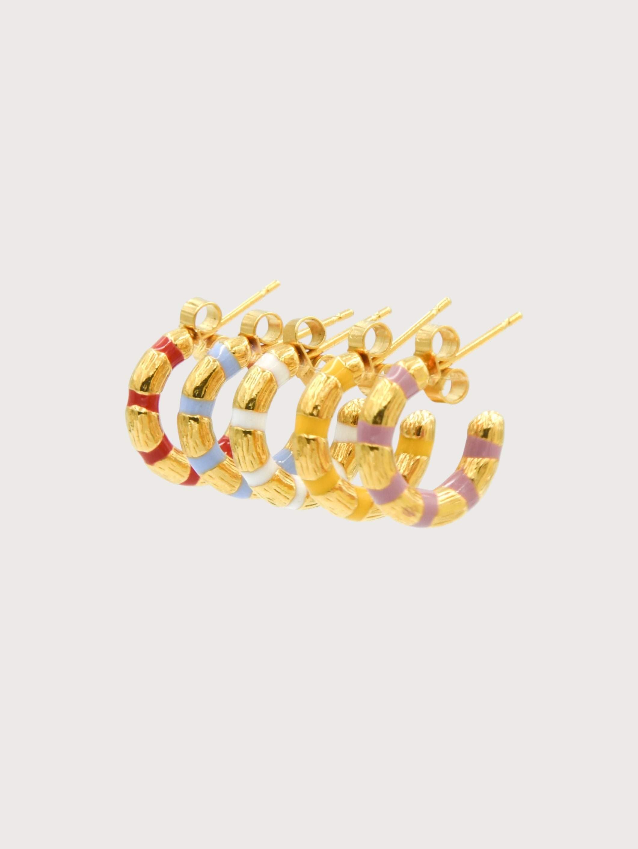 Textured Bamboo Hoops 6