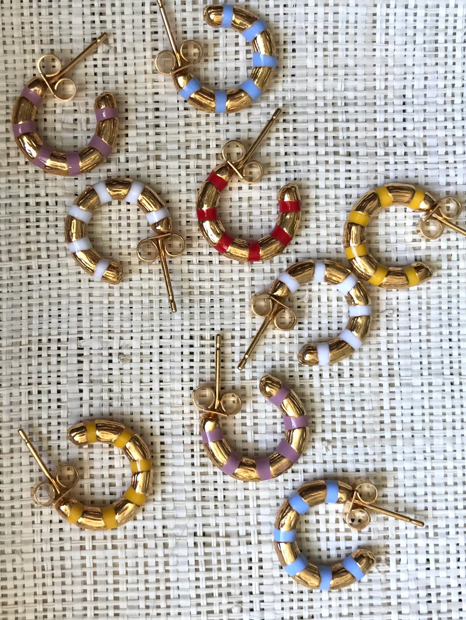 Textured Bamboo Hoops 8