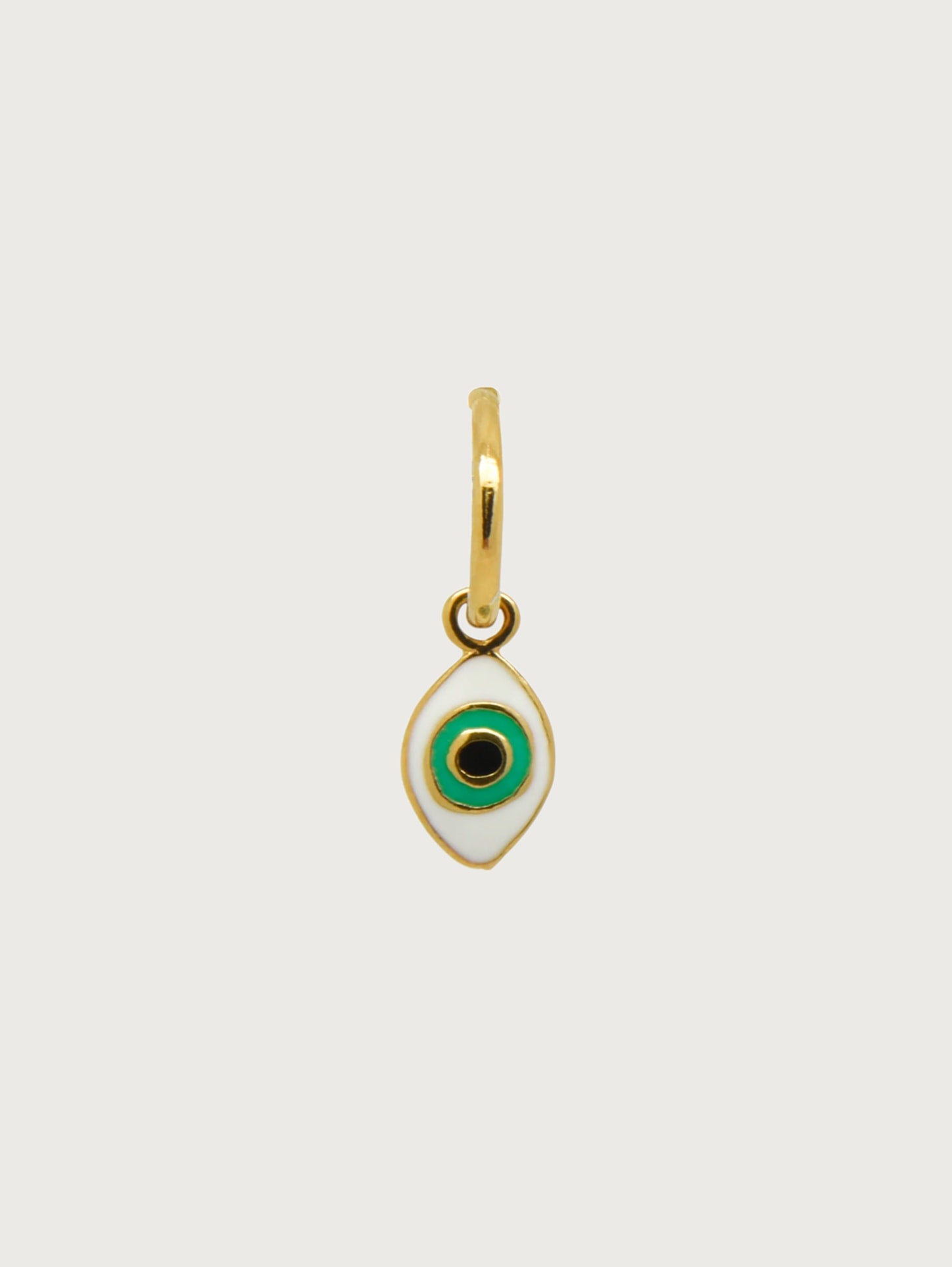 Evil Eye Charm Hoop