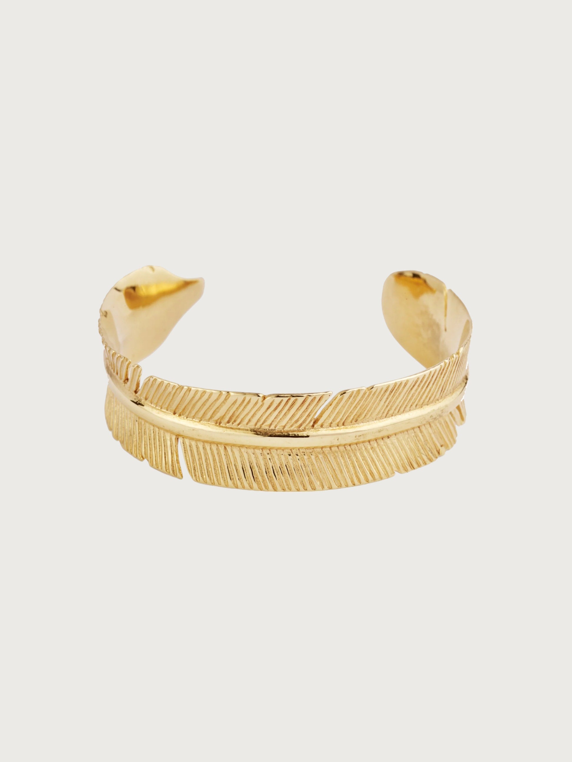 Feather Detail Cuff Bracelet