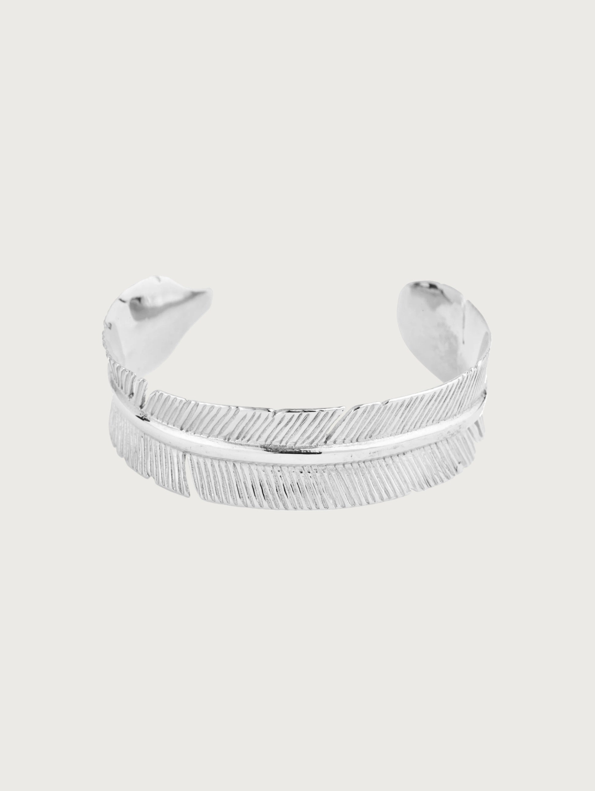 Feather Detail Cuff Bracelet