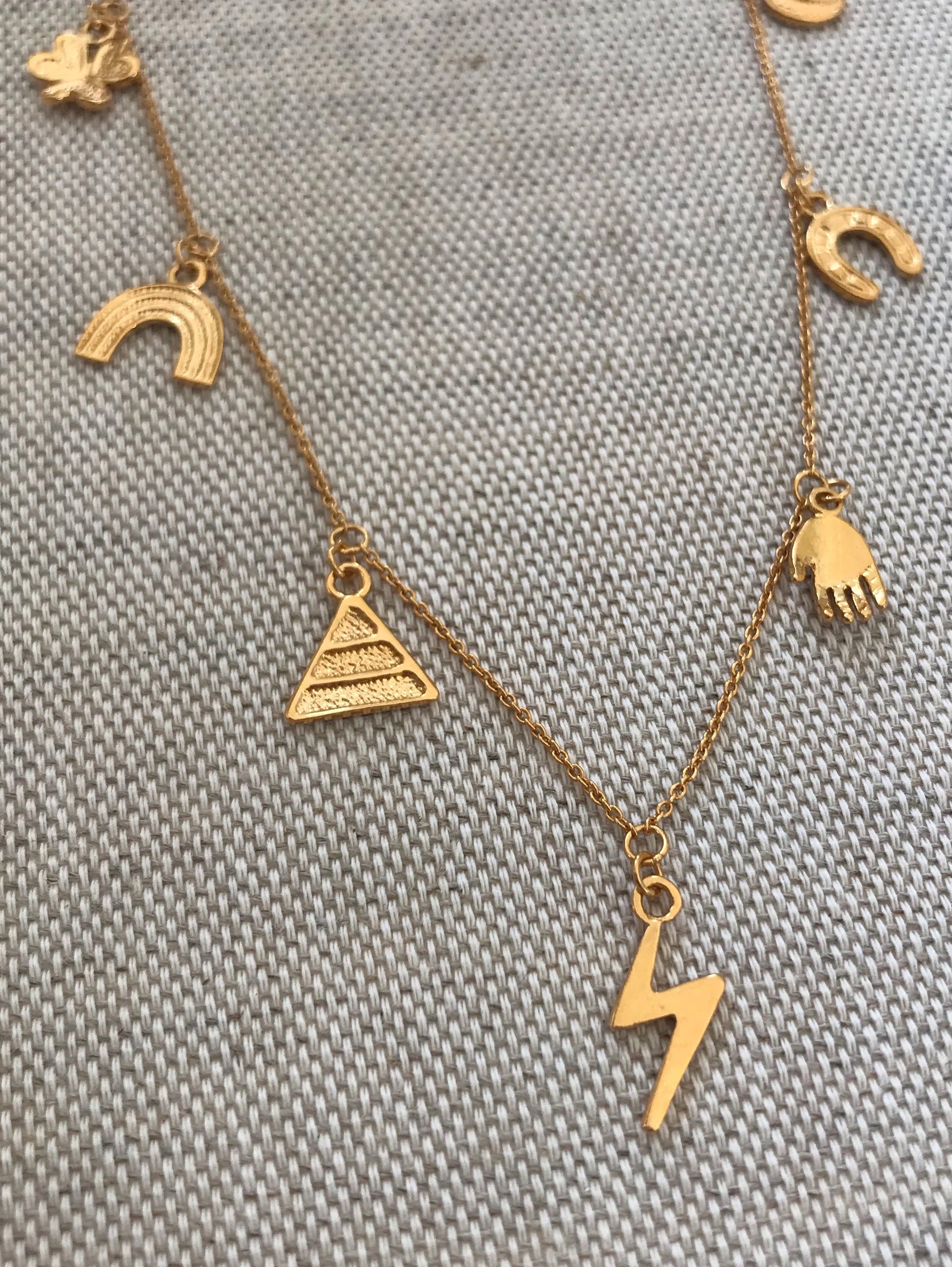 Lucky Symbols Charm Necklace 3