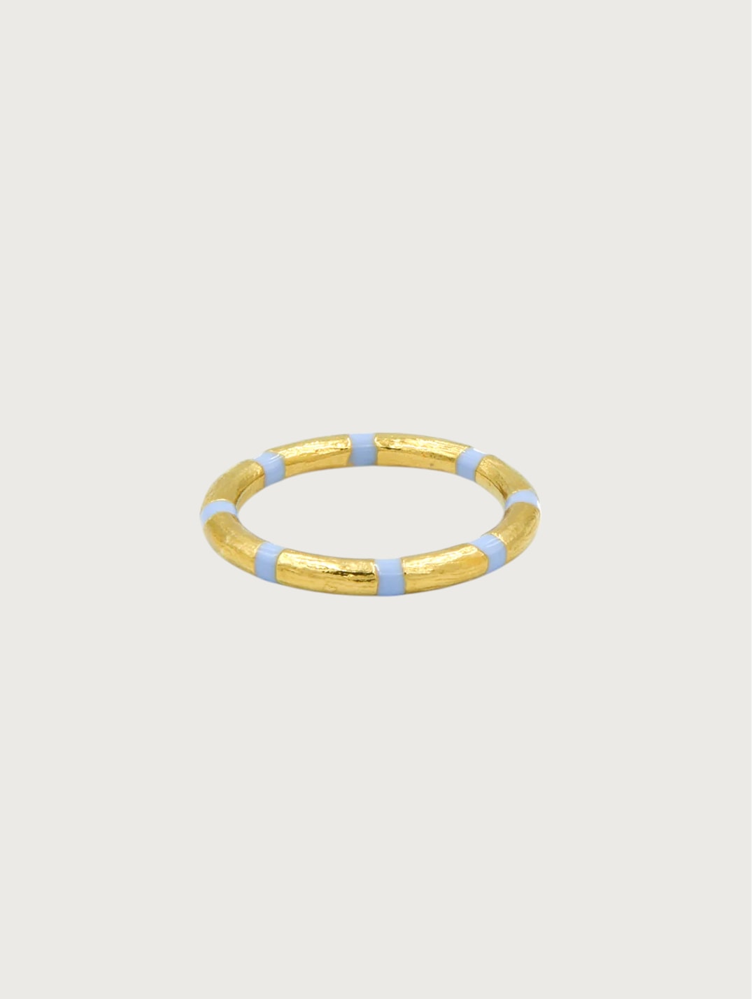 Enamel Accent Bamboo Ring 3
