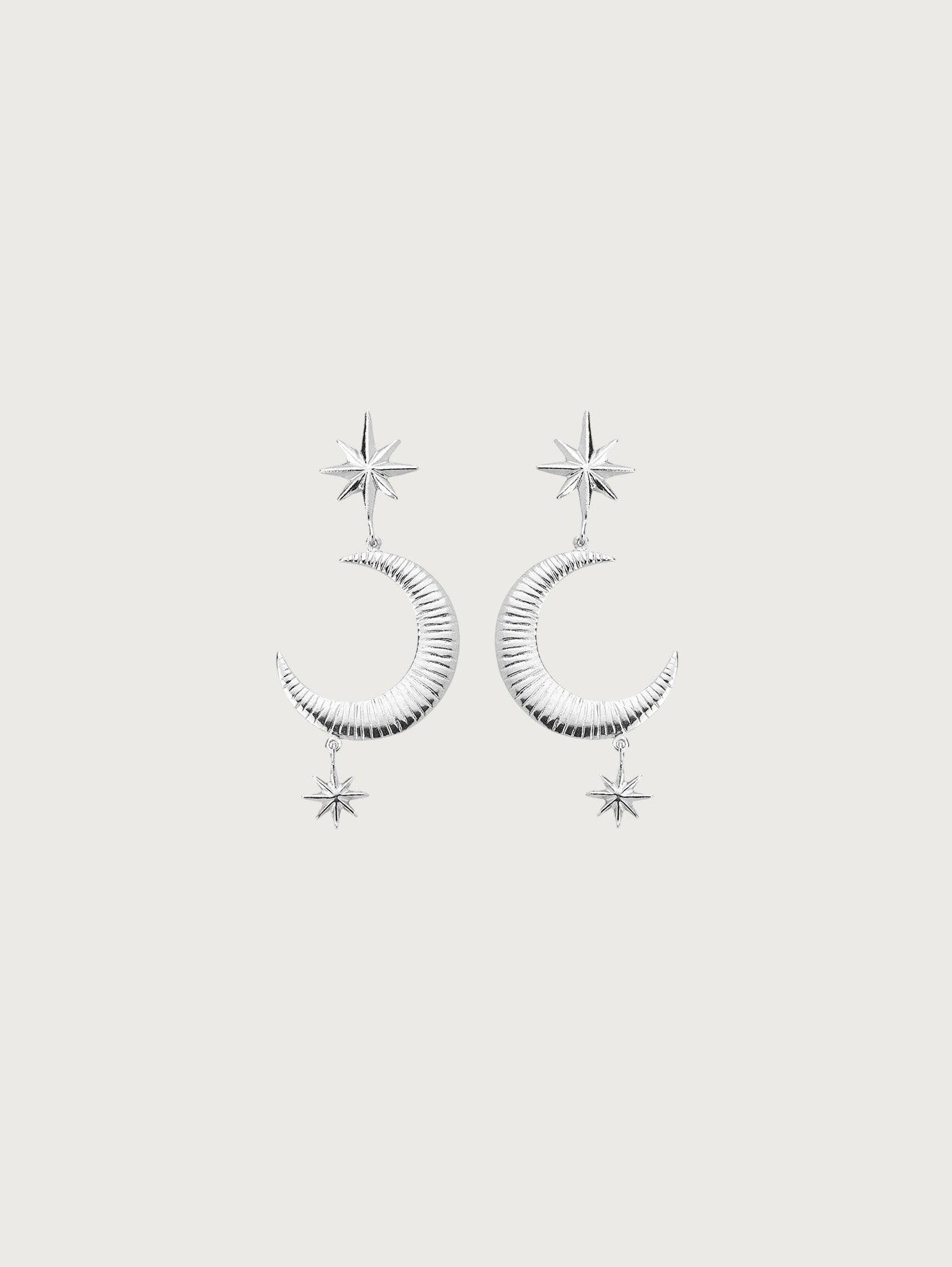 Star & Moon Drop Earrings