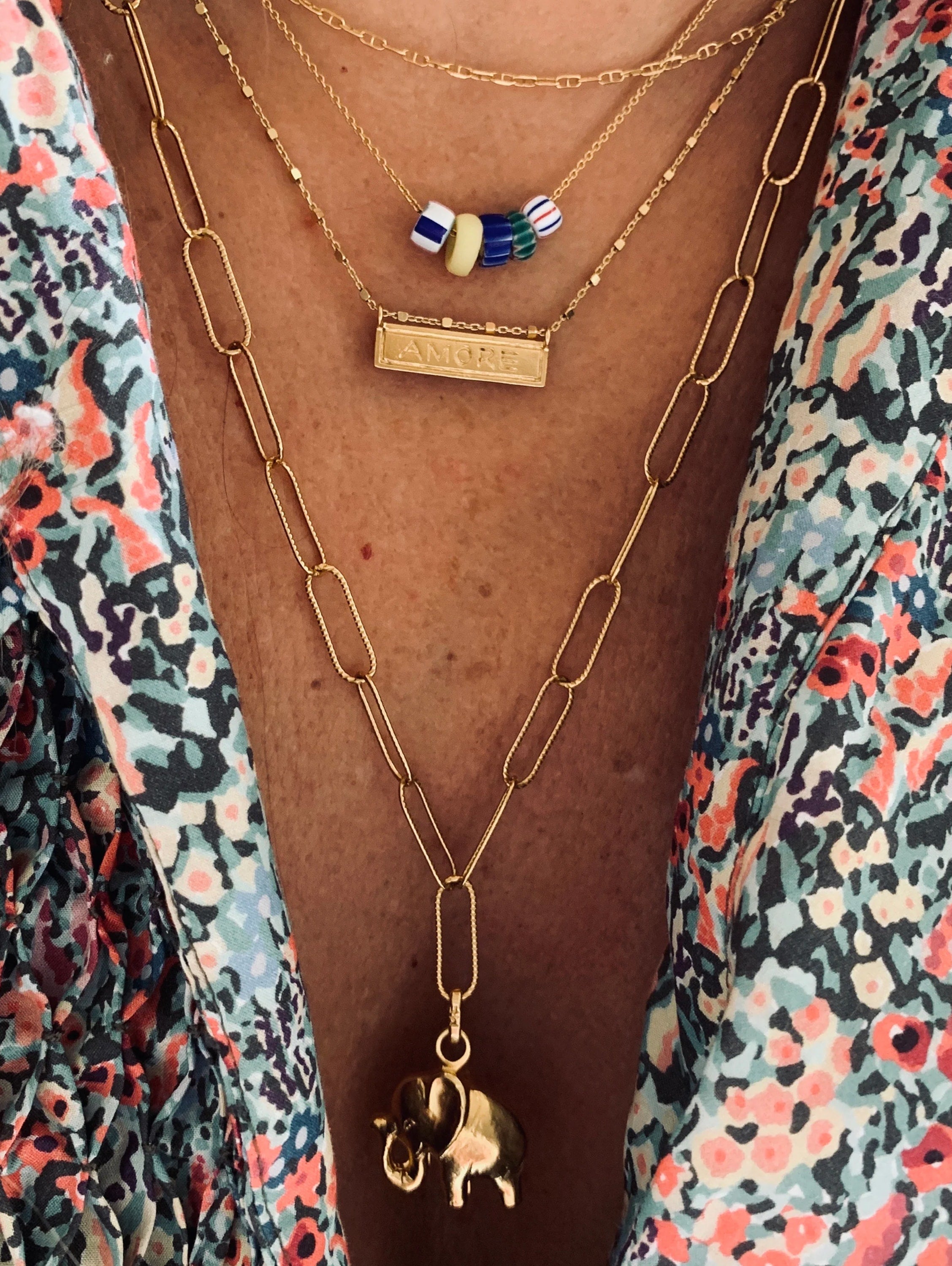 Beaded Charm Necklace