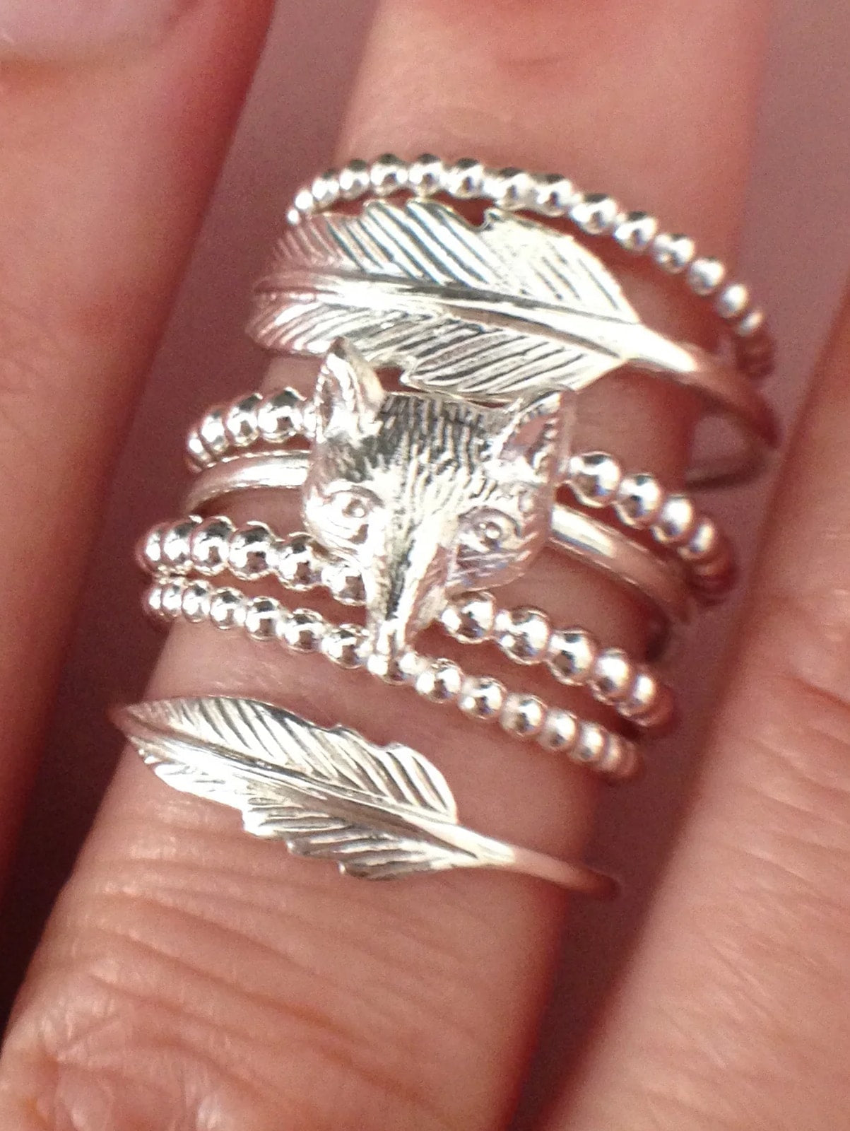 Beaded Stack Ring 8