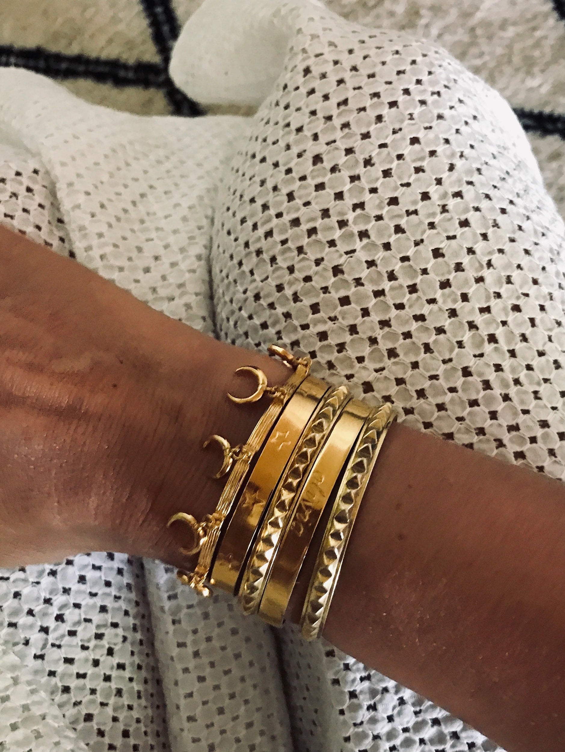 Studded Edge Cuff Bracelet 5